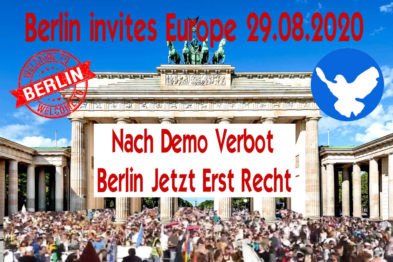 Demo Berlin 29.08.2020 live stream Tag der Freiheit