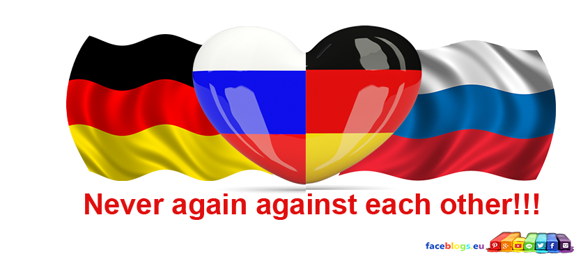 niemals wieder Krieg zwischen Russen und Deutschen