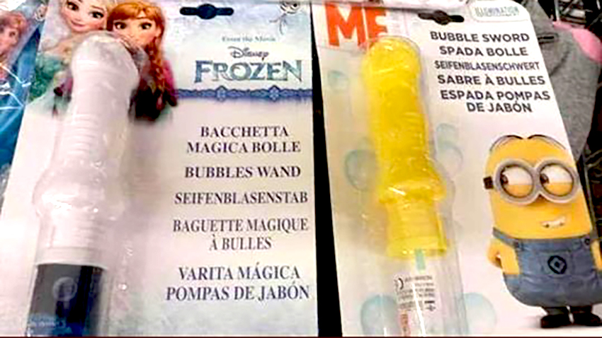 Disney Seifenblasen für Kindermit Penis als Flasche