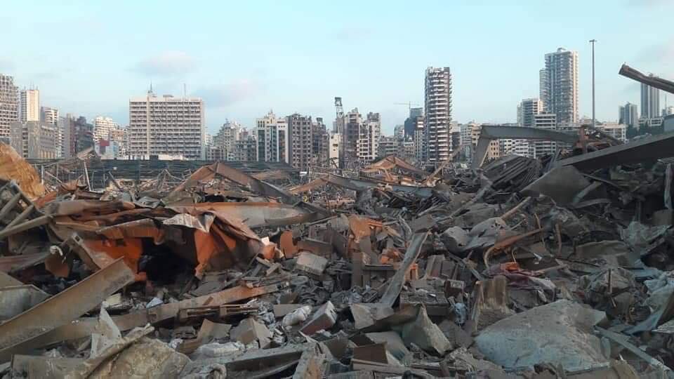 explosionen in Beirut Hafennaehe
